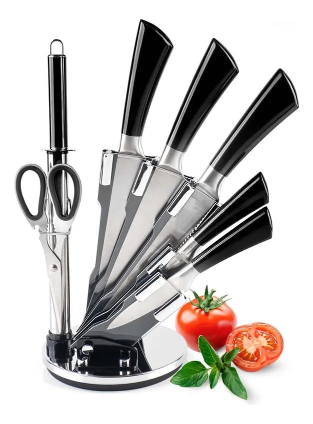 SET DE CUCHILLOS CON SOPORTE